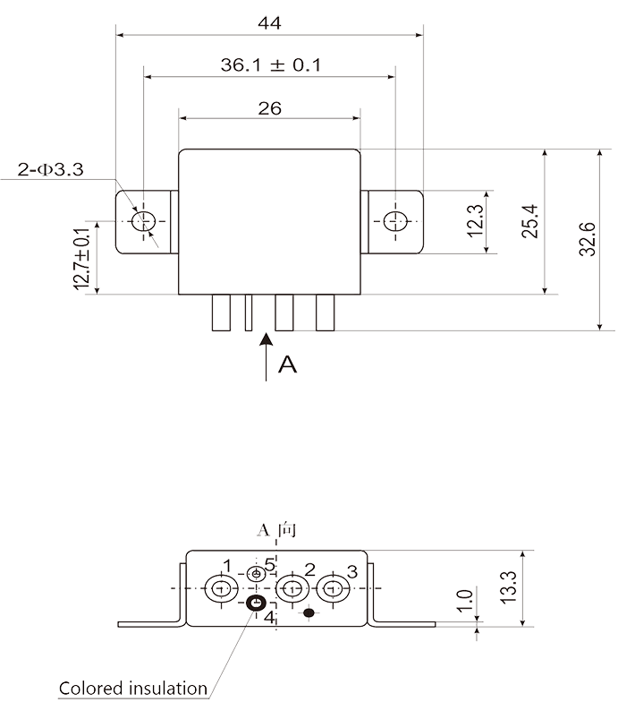 1JT25 1 Dimensions Mounting Style B 3