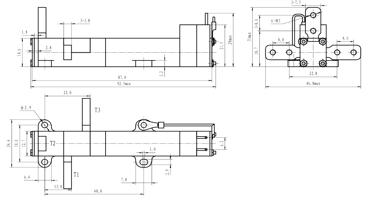 1KP100 1 Dimensions 1
