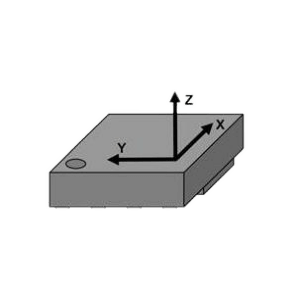 Triaxial acceleration measurement unit