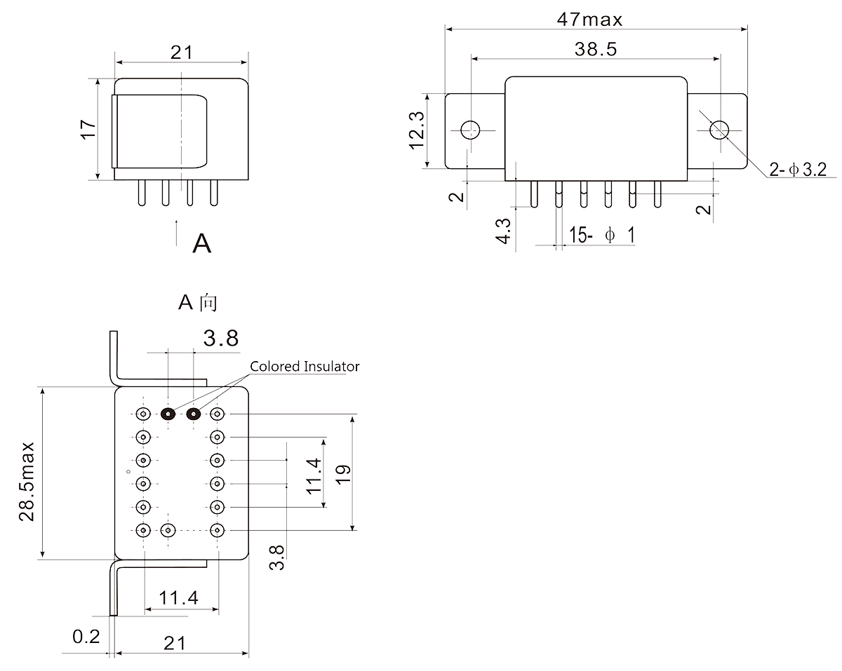 2JB2 2 Dimensions