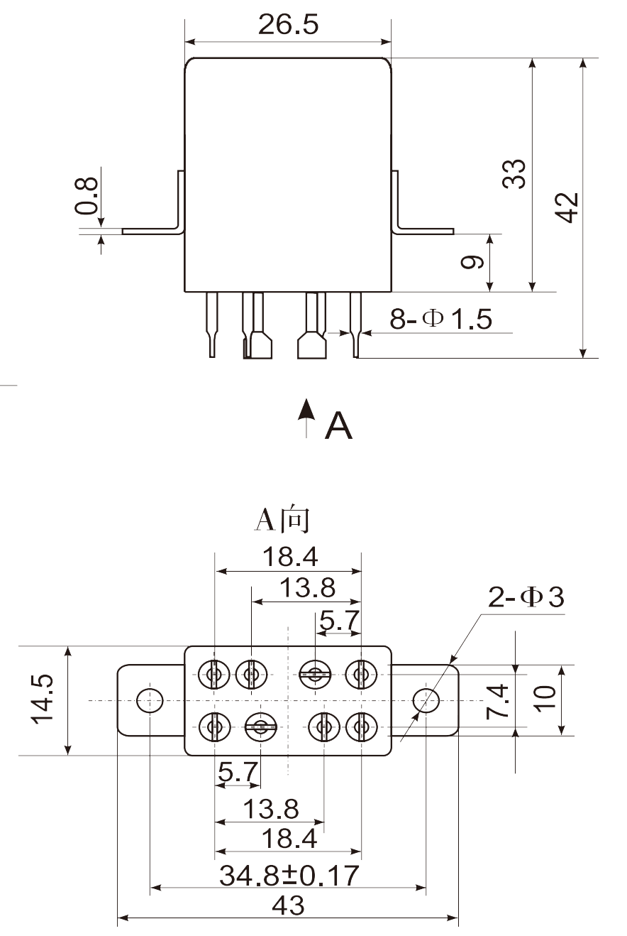 2JGXM 2 Dimension Mounting Style C 2