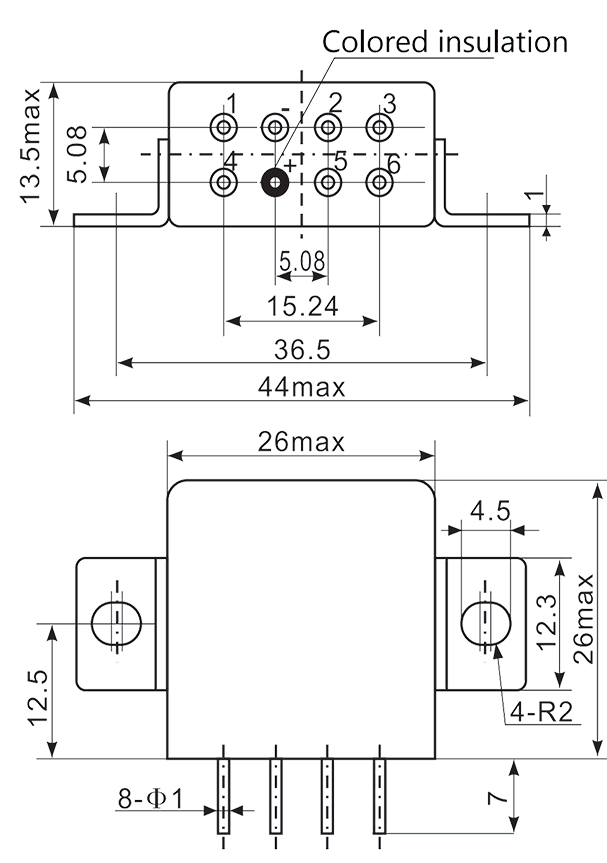 2JS15 1 Mounting Style B 3