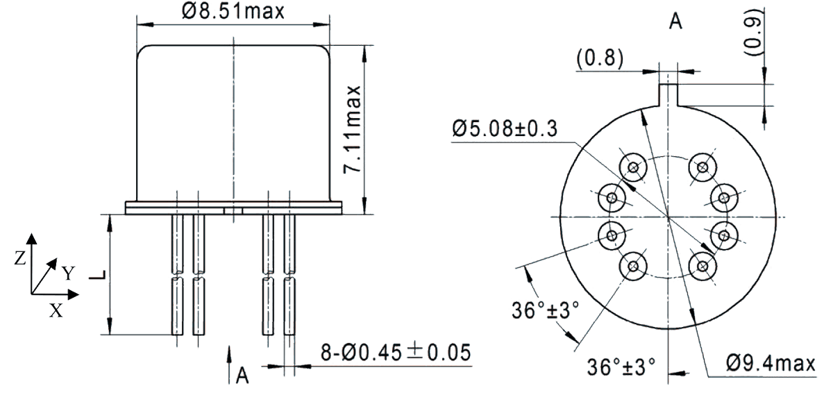 2JT1 912 Outline Dimensions