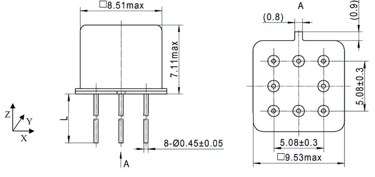 2JT1 920 Outline Dimensions