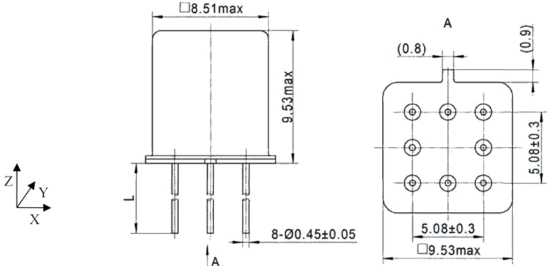 2JT1 940 Outline Dimensions