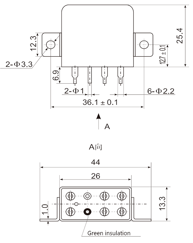 2JT15 1 Dimensions Mounting Style B 3