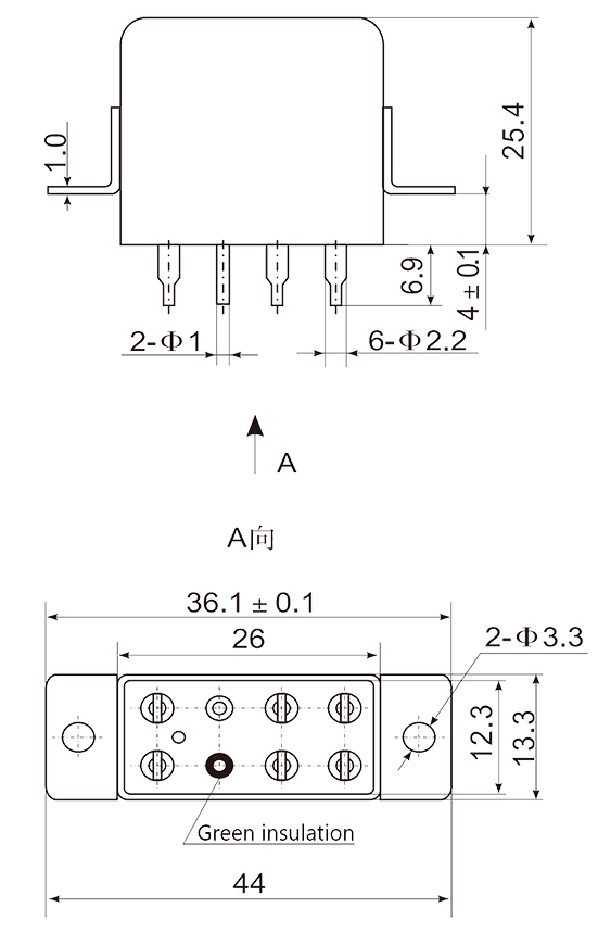 2JT15 1 Dimensions Mounting Style C 2