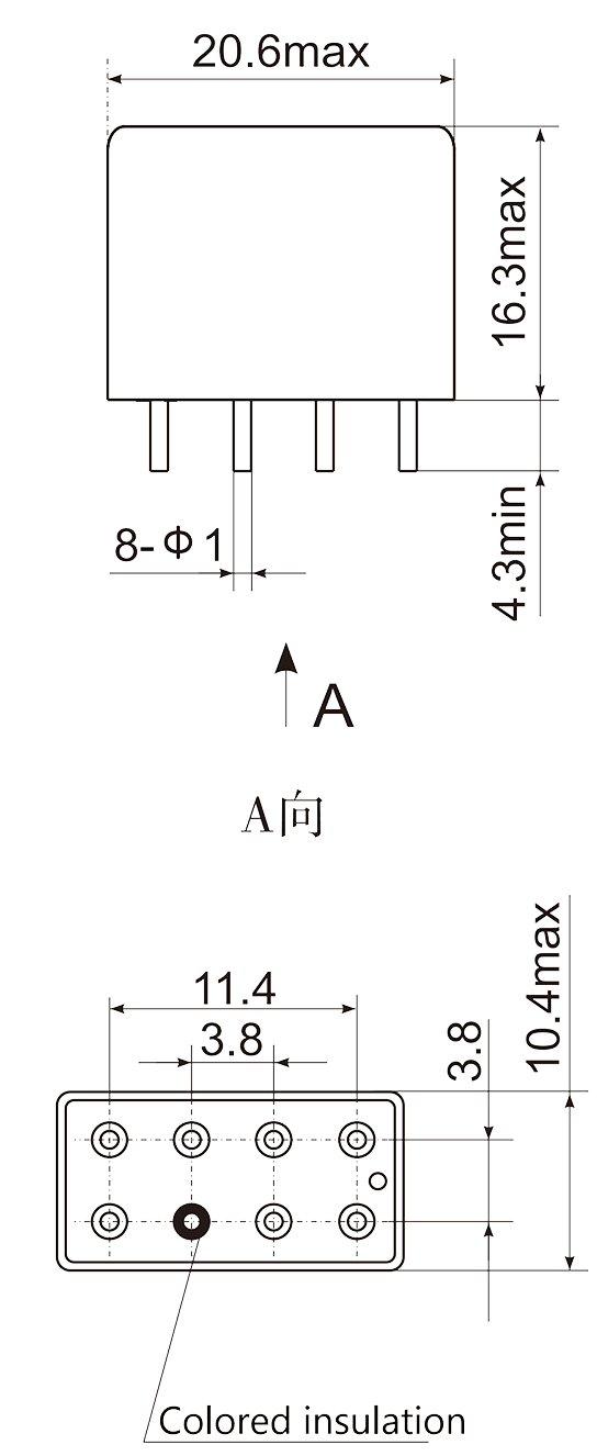 2JT5 3 Dimensions Mounting Style A 0