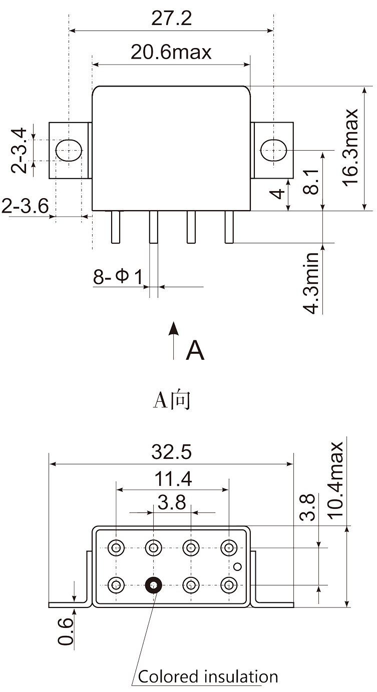 2JT5 3 Dimensions Mounting Style B 3