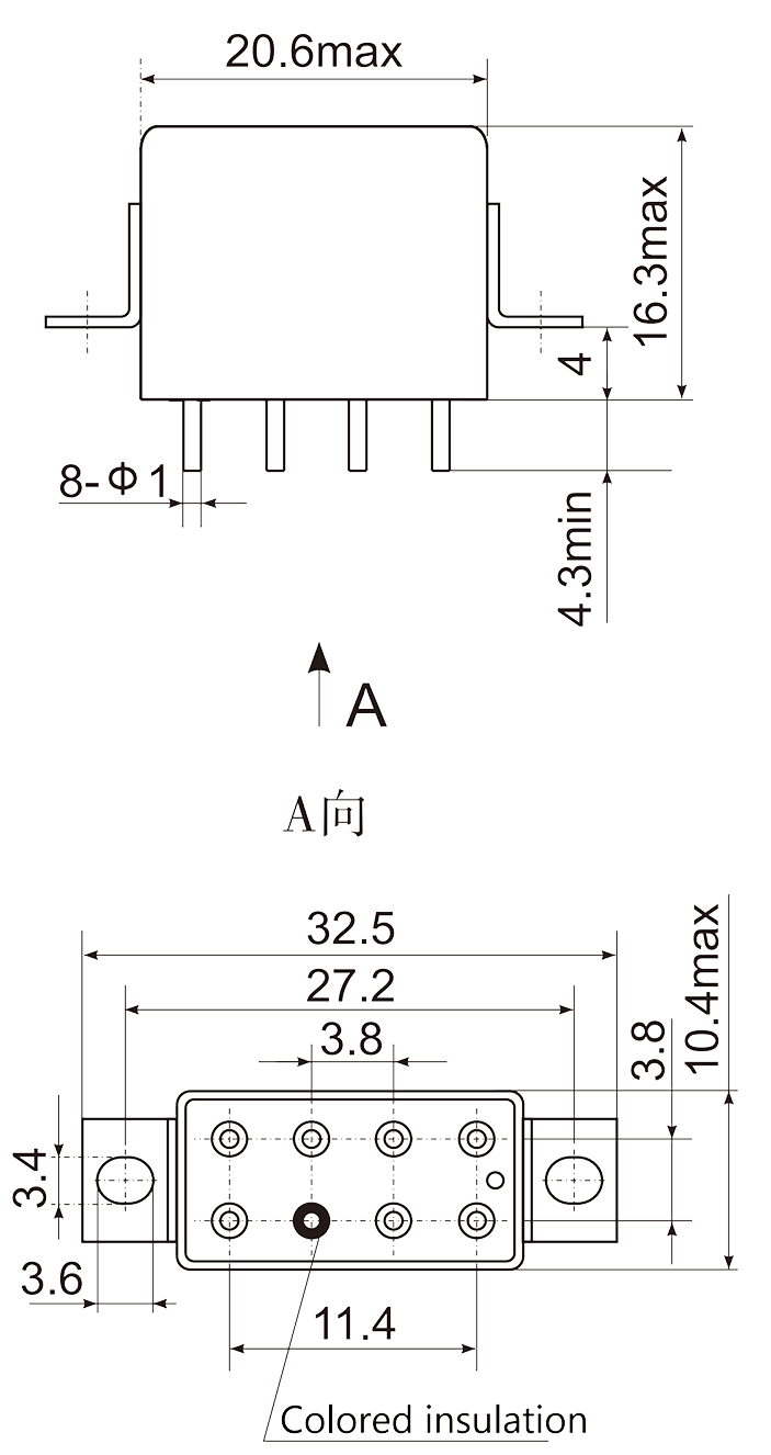 2JT5 3 Dimensions Mounting Style C 2