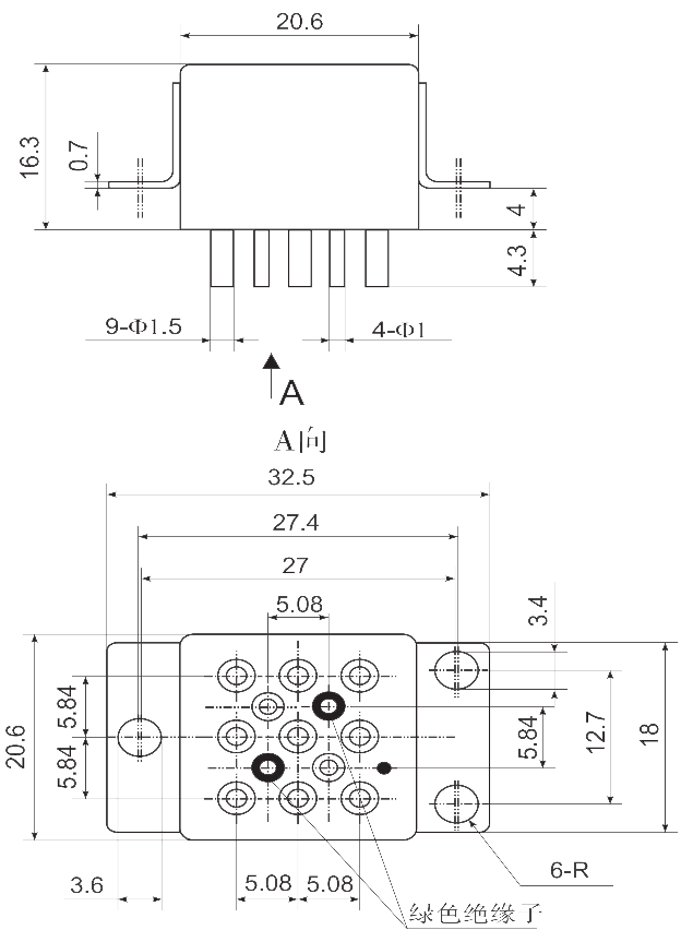 3JB10 1 Dimensions Mounting Style C2