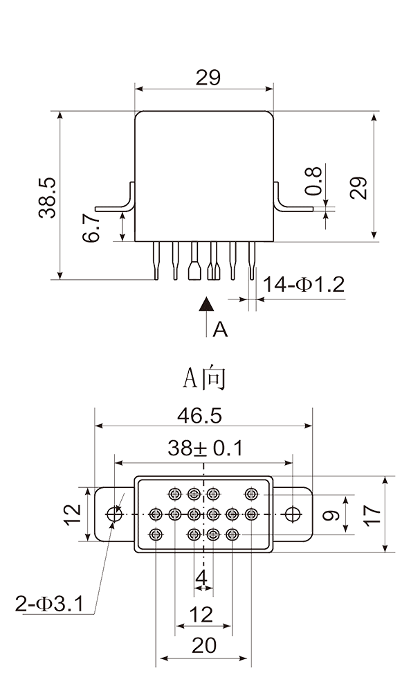 4JGXM 3 Dimensions Mounting Style C 2