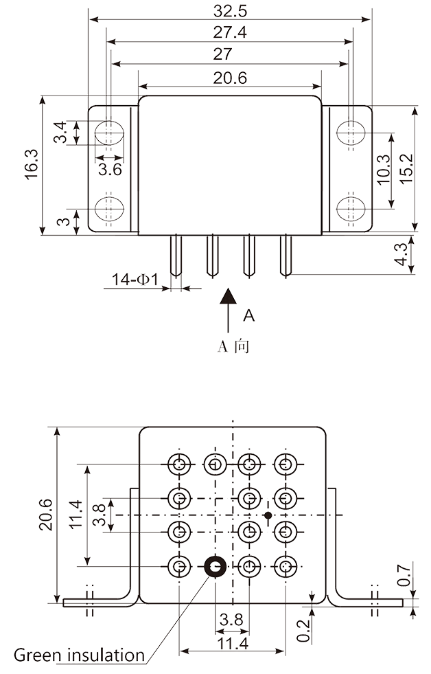 4JT5 3 Dimensions Mounting Style B3