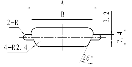 Back mounted hole size