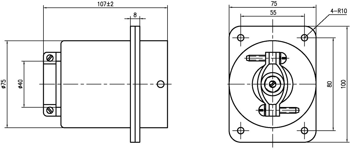 CFH1 Type Umbilical Connector CFH1CFH1B 80Z Plug