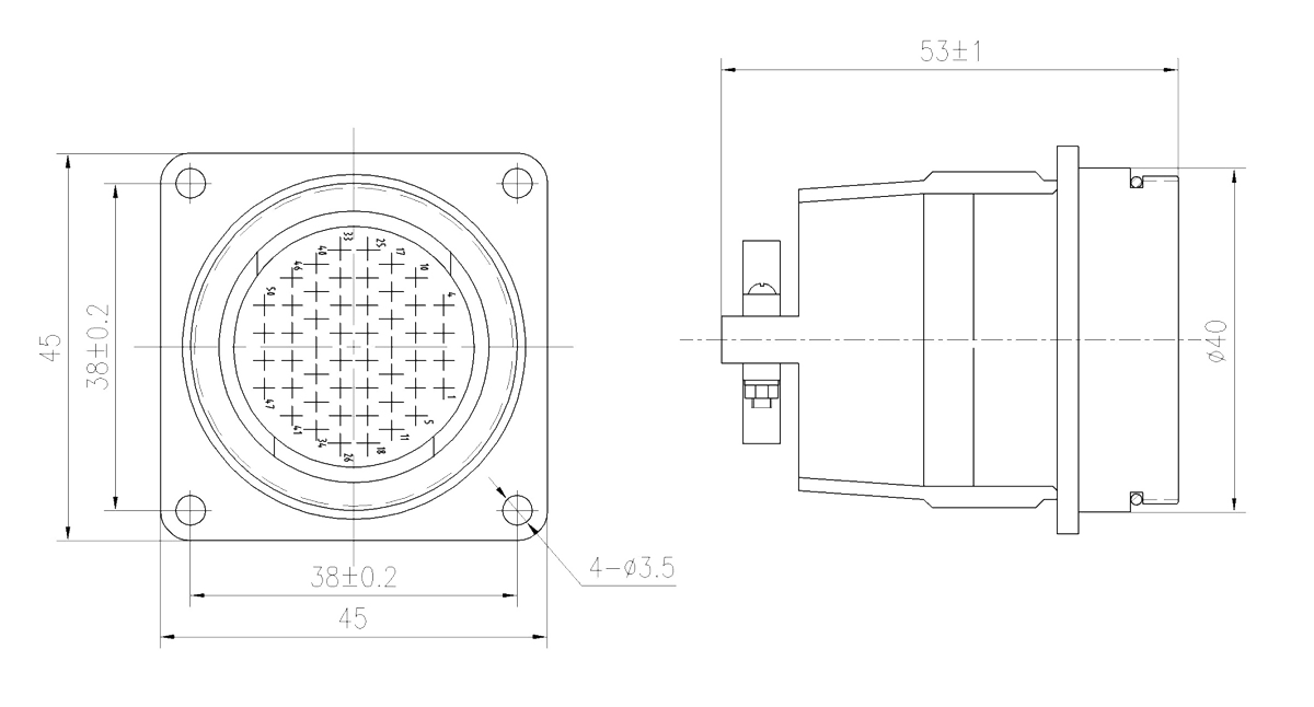FD Type Umbilical Connector FDB 50Z
