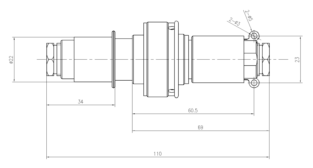 GF4 Type High Frequency Umbilical Connector GF4GF4A 50TZ7 Plug and Socket