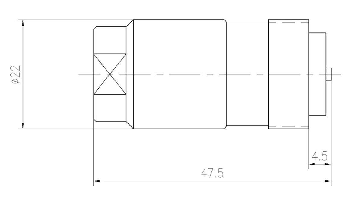 GF4 Type High Frequency Umbilical Connector GF4P 50Z7 Socket