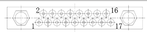 J27A contact arrangement 17pin