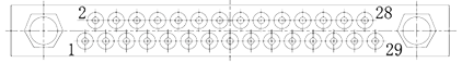 J27A contact arrangement 29pin