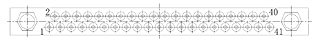 J27A contact arrangement 41pin