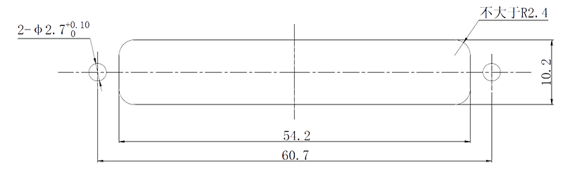 J30J 15TJ6GAP or ZK6GAS Mounting board hole size drawing