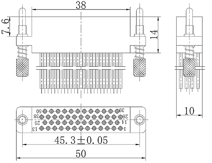 J43 50tj Product drawing