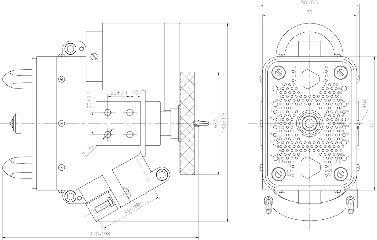 JF1 222TDA Motor Driven Umbilical Plug
