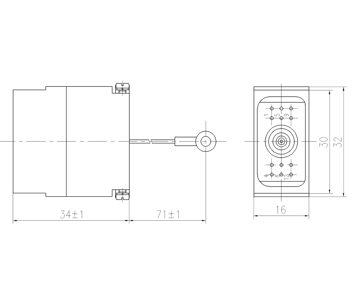 JF10 Type Rectangular Umbilical Connector JF10 12TJ Plug