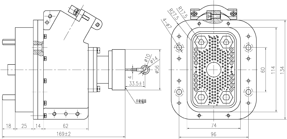 JF14 Type Rectangular Umbilical Connector JF14 182TD2a Plug