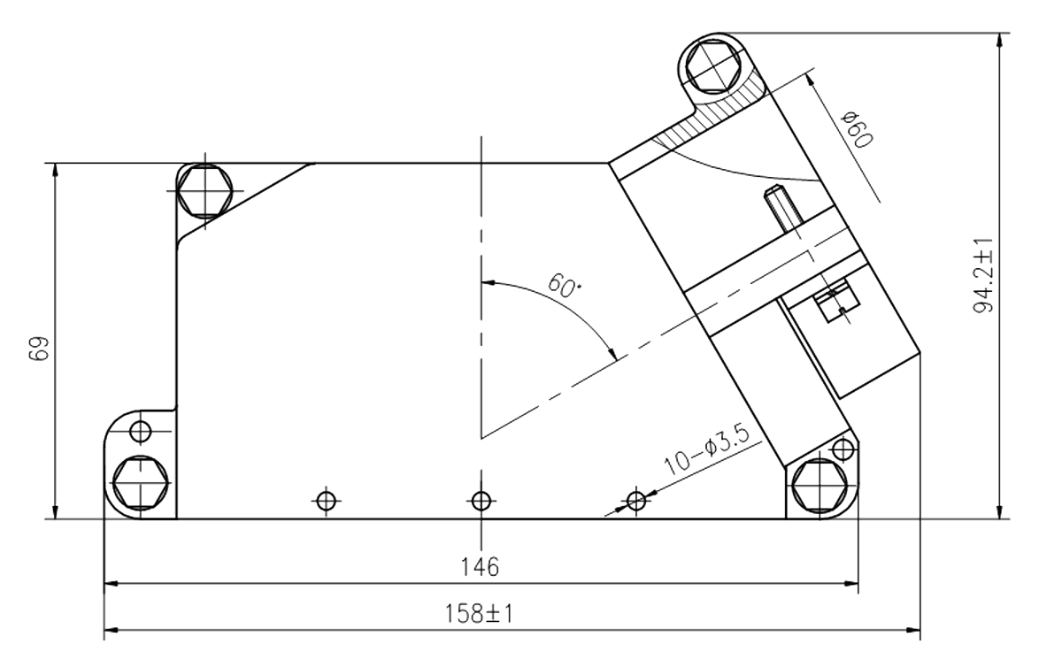JF14 Type Rectangular Umbilical Connector JF14 236 42 Socket Split Cable Cover