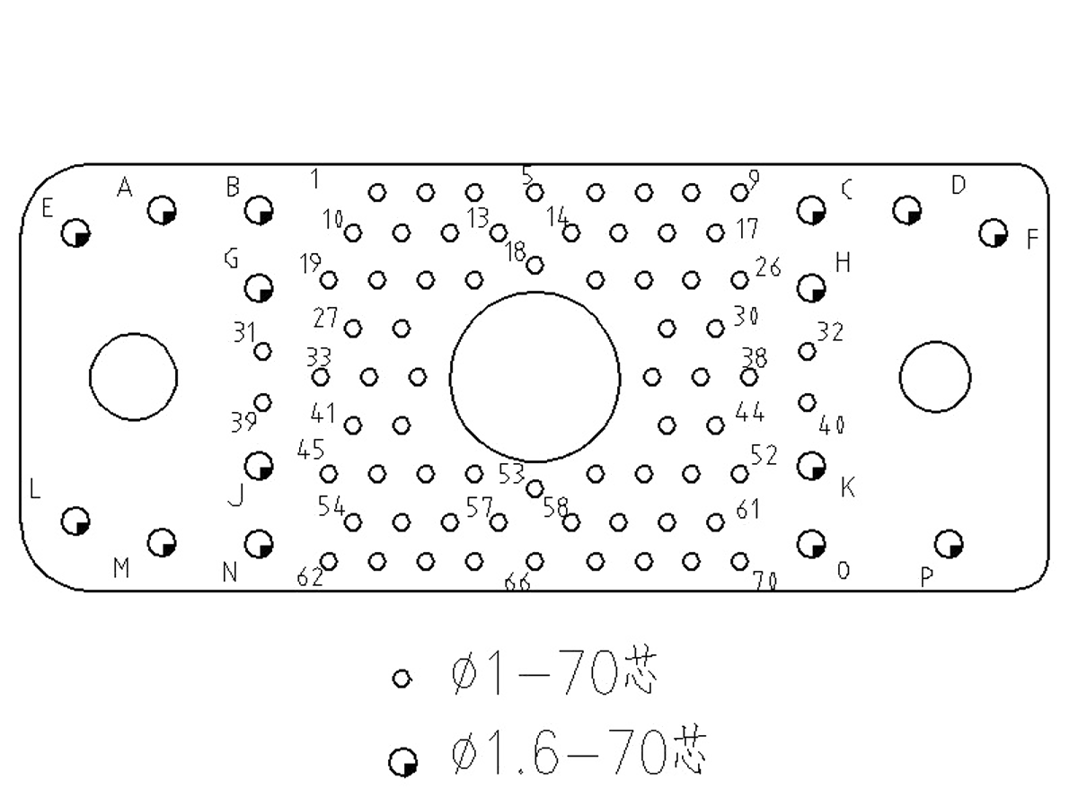 JF22 Series Type Rectangular Umbilical Connector 1 JF22 Series Contact Arrangement JF22 85