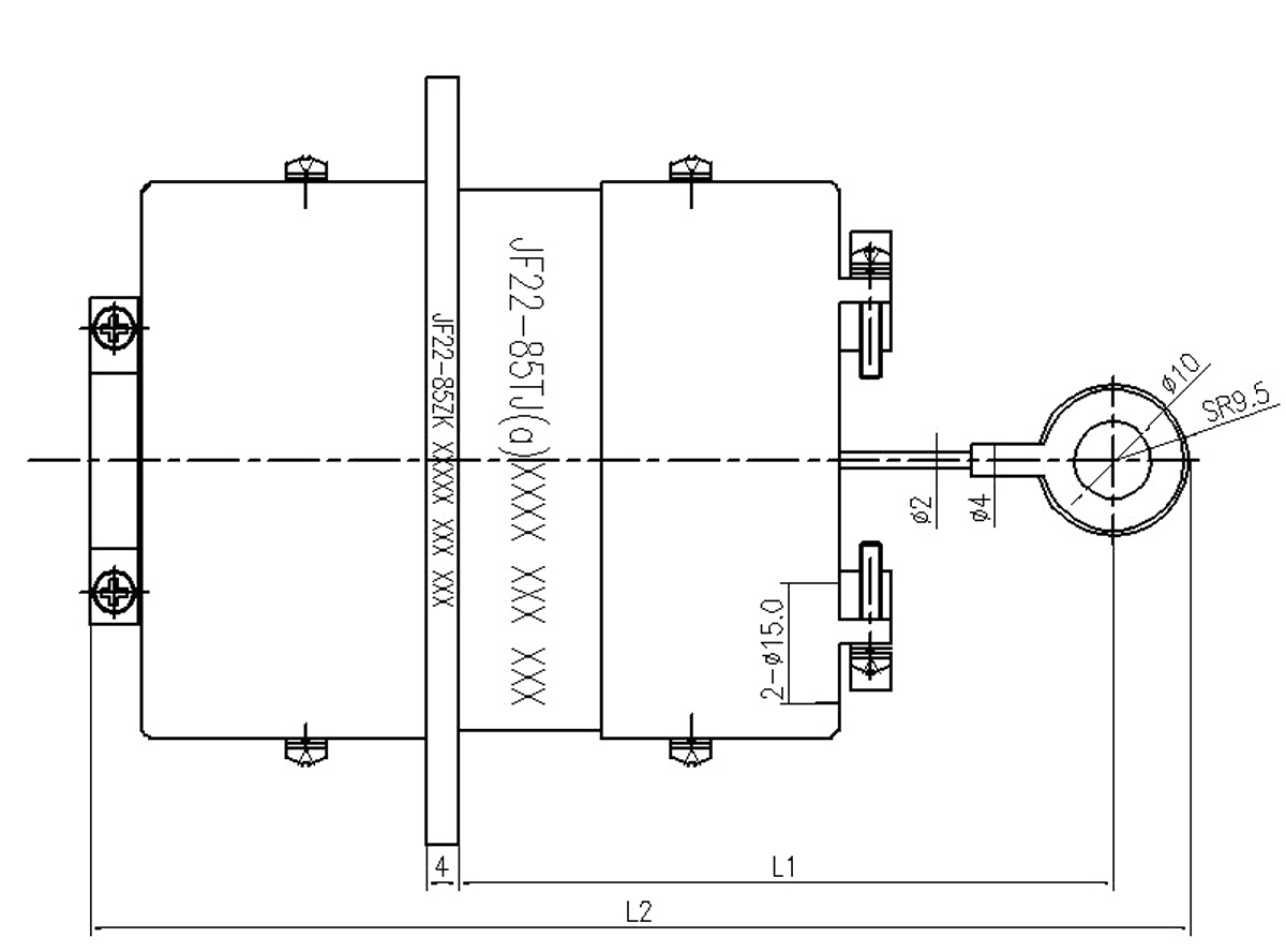 JF22 Series Type Rectangular Umbilical Connector 1 Mating JF22 85TJZK
