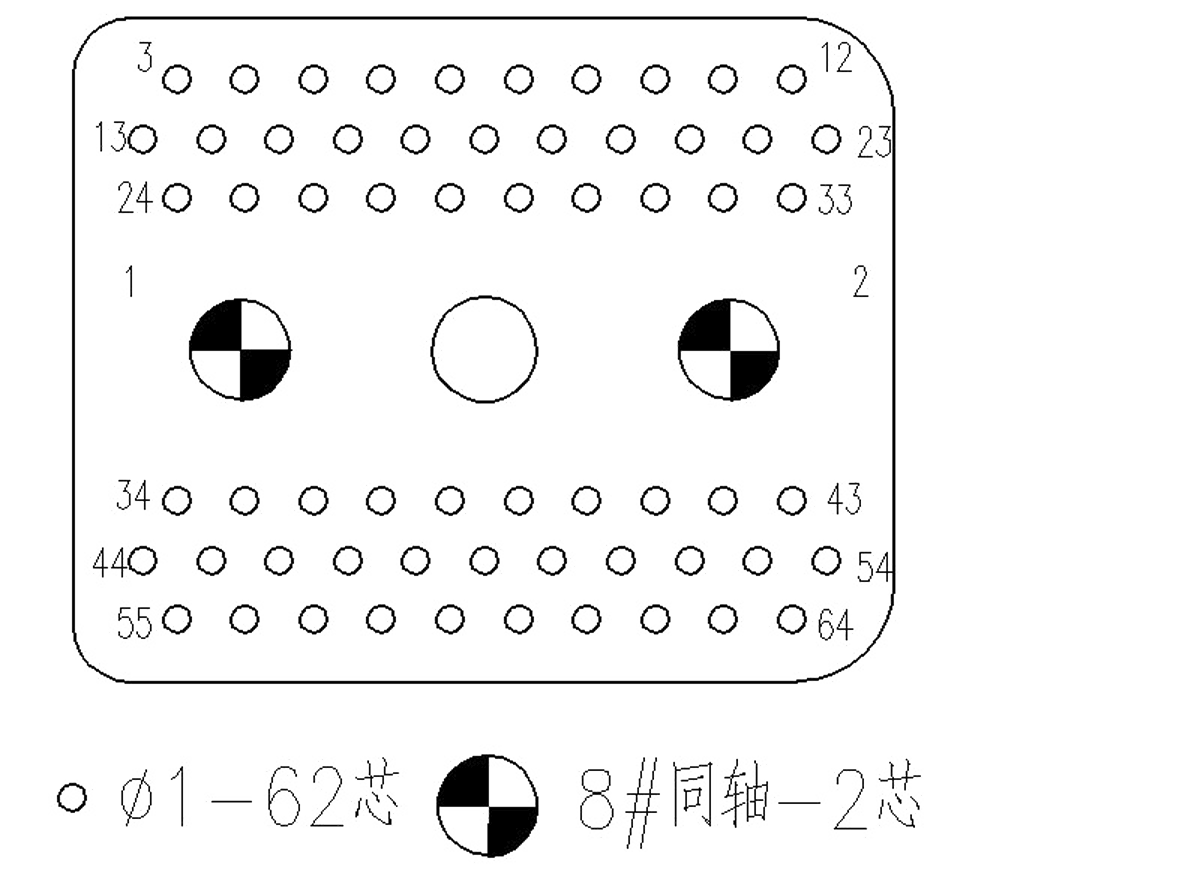 JF22 Series Type Rectangular Umbilical Connector 2 JF22 Series Contact Arrangement JF22 64
