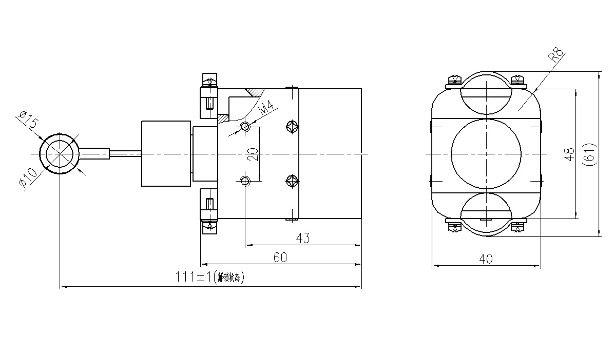 JF22 Series Type Rectangular Umbilical Connector 2 Plug JF22 64TJ
