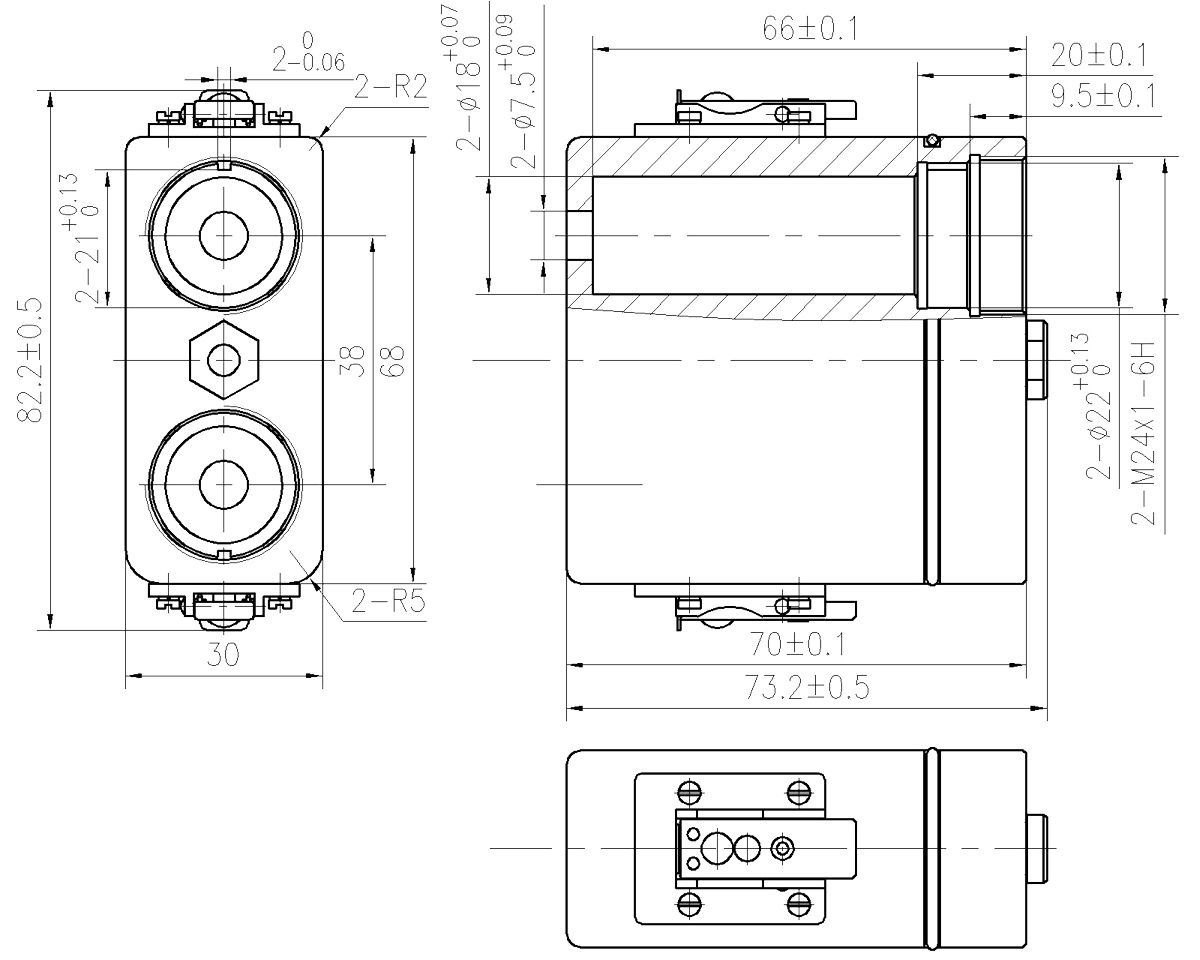 JF28 Rectangular Umbilical Connector Umbilical Plug JF28 4T