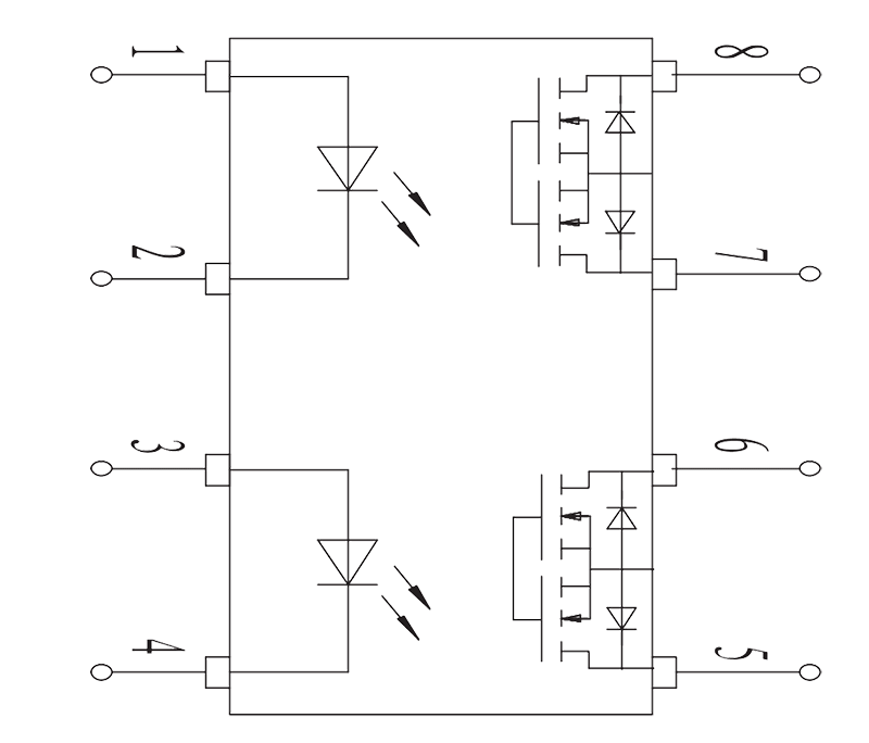 JGW 3023 Internal circuit diagram