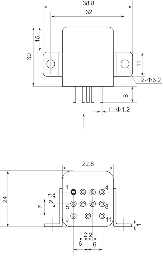 Mechanical drawings Installation method B3