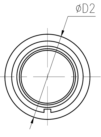 Y3 Drawings Circular Flange receptacle