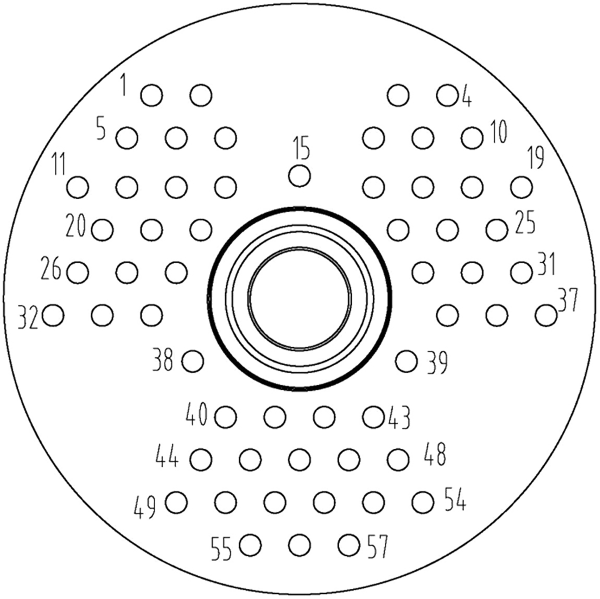 YF1 Type Circular Umbilical Connector YF1B 55D 57 Φ1 Contact 5A