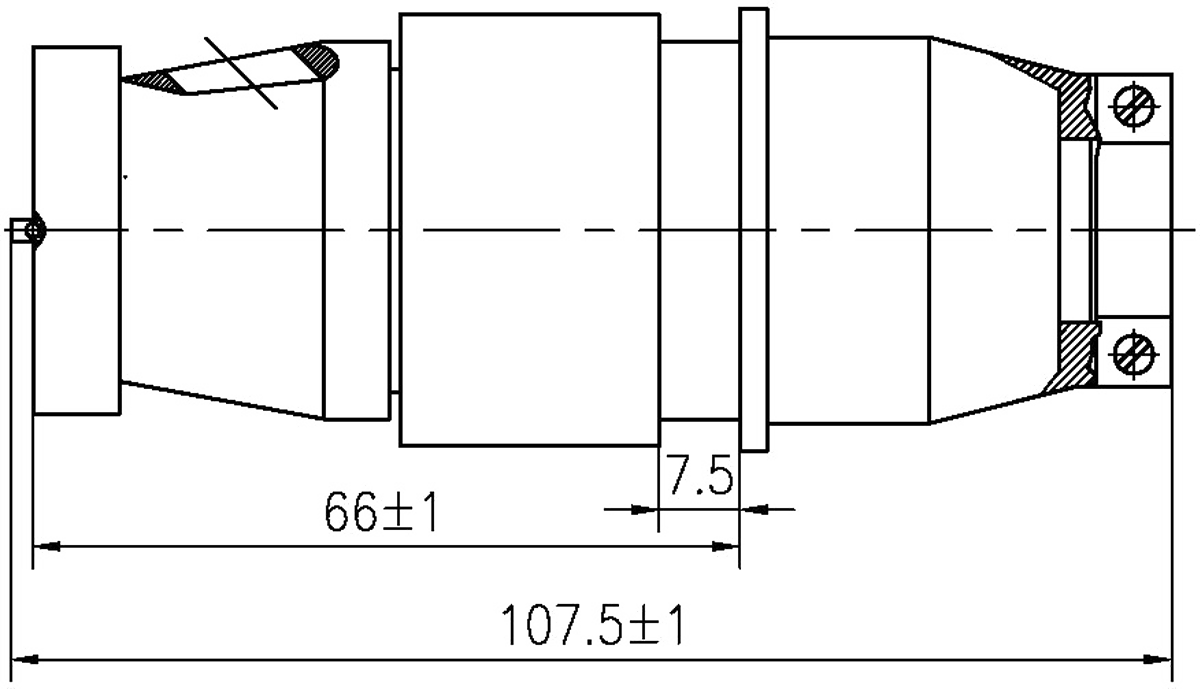 YF13 Type Circular Umbilical Connector YF13 30TZ dimension after mating