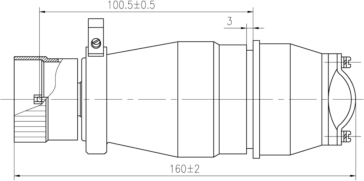 YF15 42 Type Umbilical Connector Plug Socket YF15 42TJZK