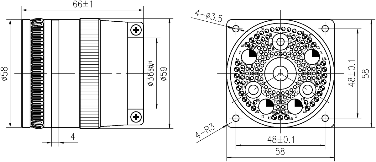 YF15 Type Umbilical Connector Plug Socket YF15A 137ZK