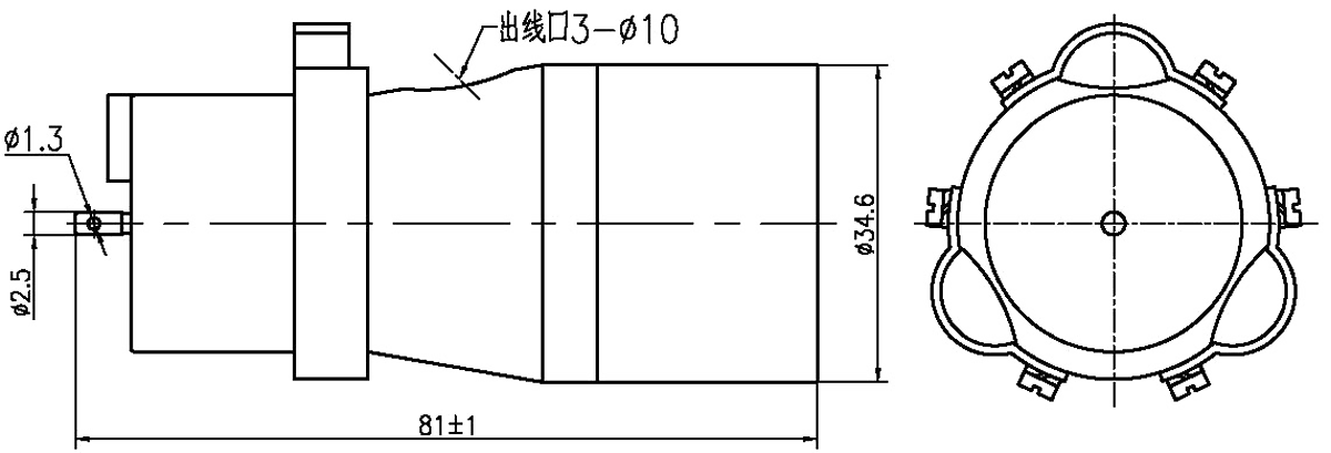 YF17 Type Circular Umbilical Connector YF17 30TJ Circular Umbilical Plug