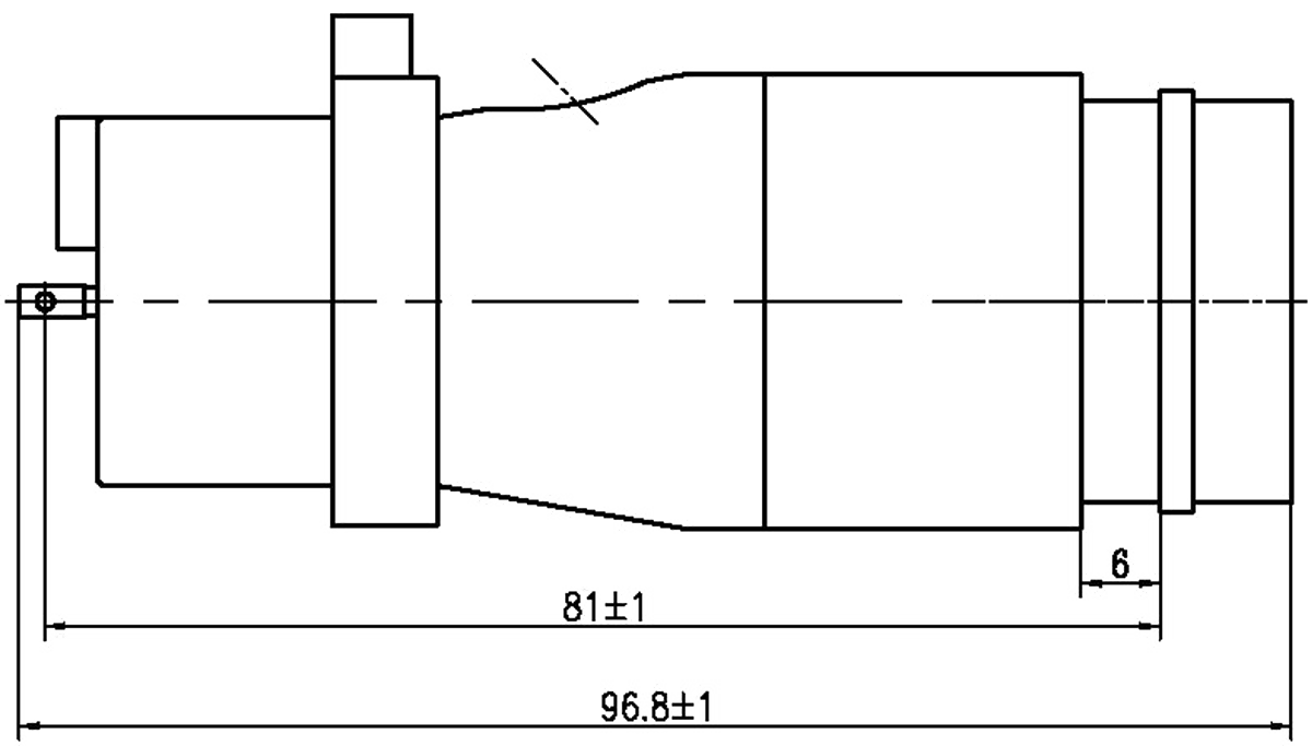 YF17 Type Circular Umbilical Connector YF17 30TJZK dimension after mating