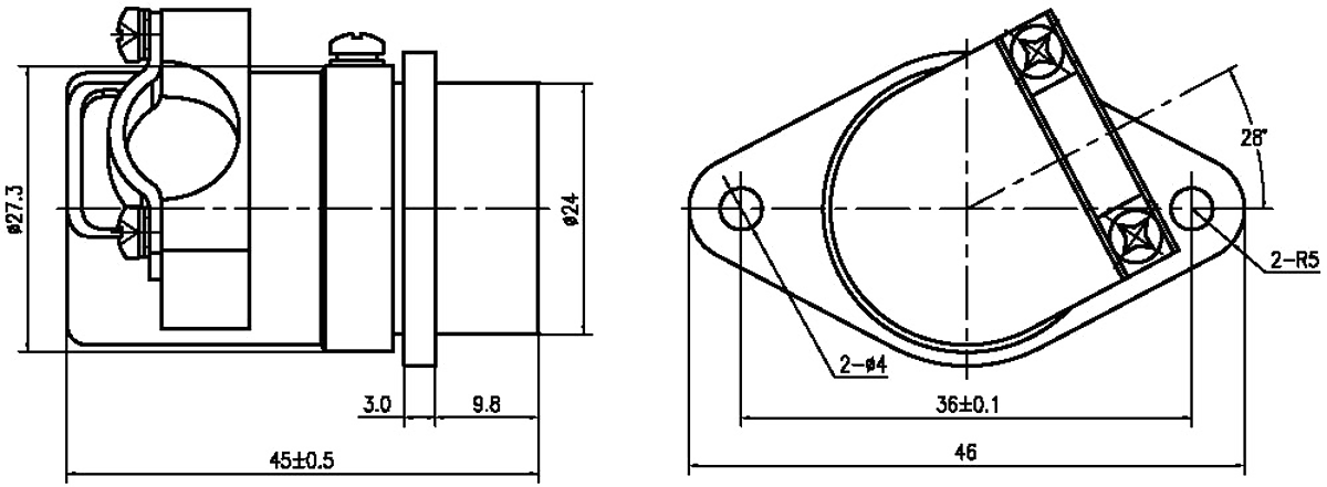 YF17 Type Circular Umbilical Connector YF17 36ZJ Circular Umbilical Socket