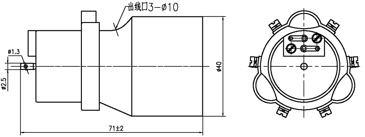YF17 Type Circular Umbilical Connector YF17 52TJ Circular Umbilical Plug