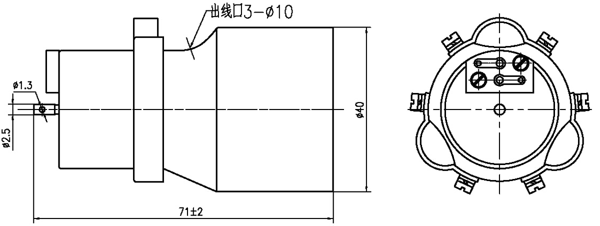 YF17 Type Circular Umbilical Connector YF17 66TJ Circular Umbilical Plug