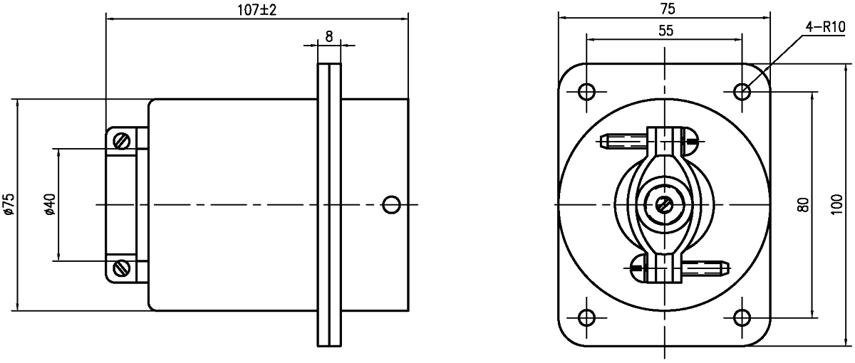 YF18 Circular Underwater Circular Umbilical Connector CFH1CFH1B 80Z Plug