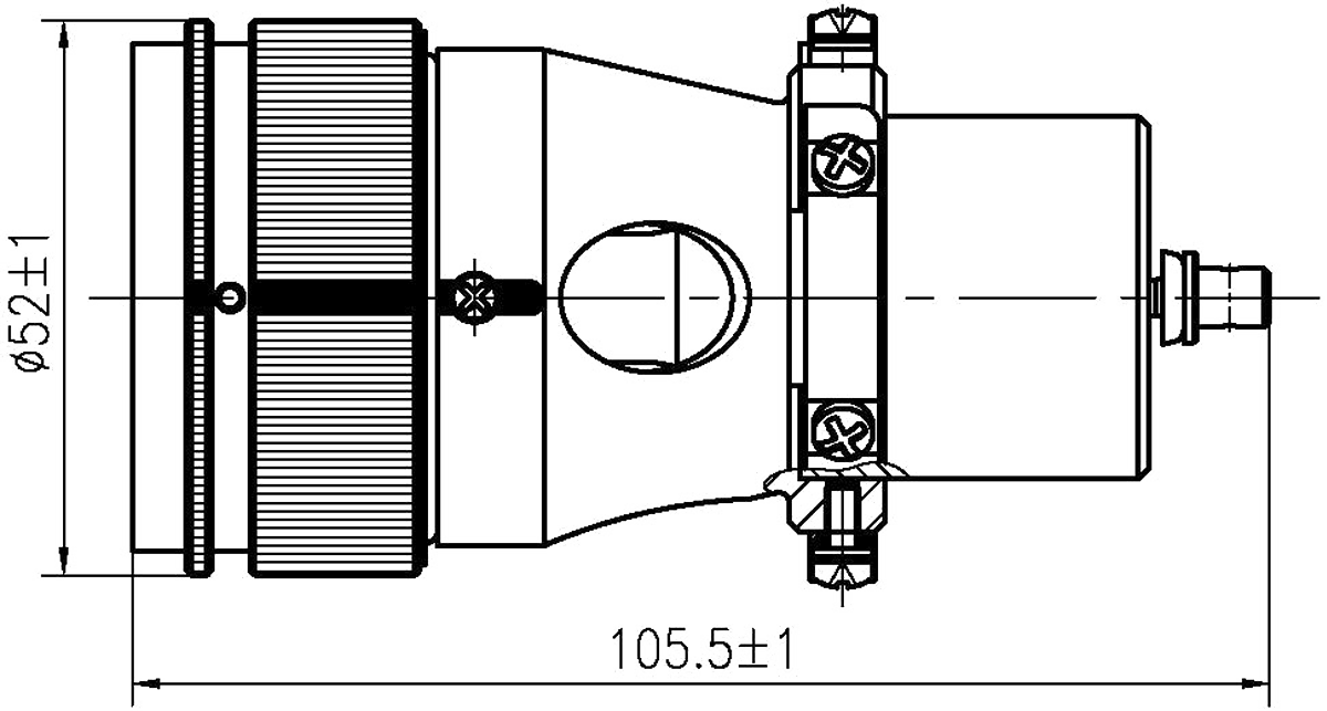 YF19 Type Circular Umbilical Connector Motor Driven Plug